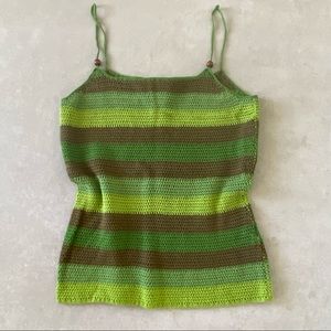 Crochet Hand Knit tank🌿